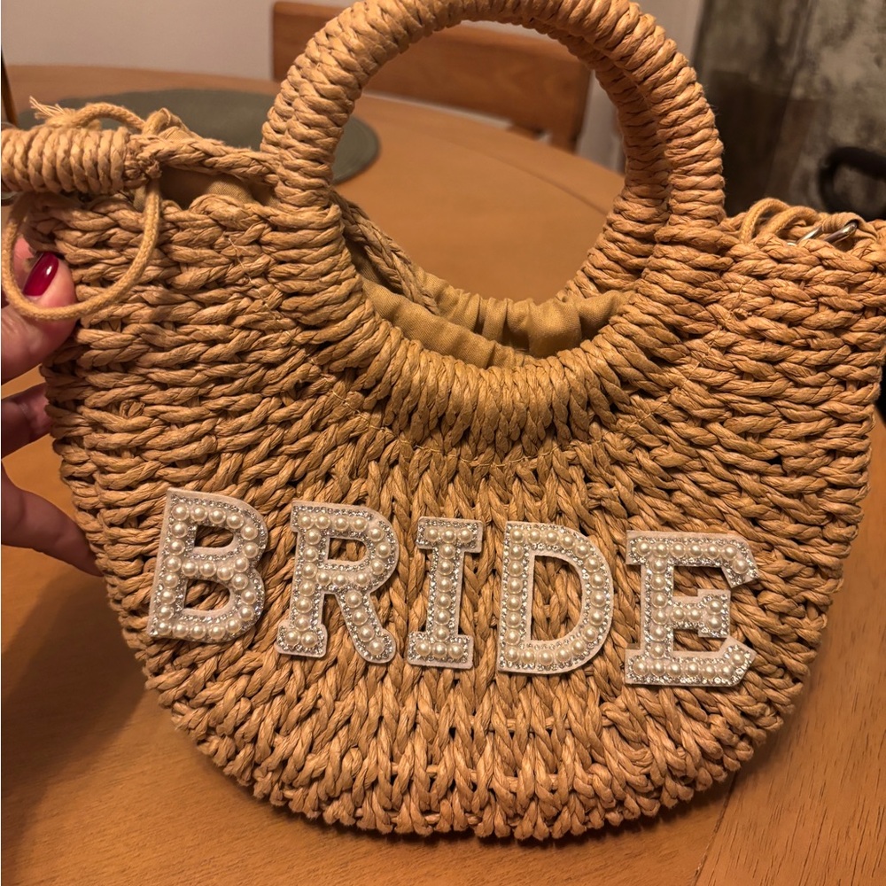 Bride Tan Woven Bag